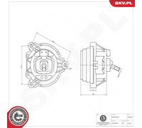 ESEN SKV Supporto Motore Sinistro Per BMW 3er Touring 320d xDrive 320i