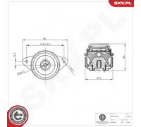 ESEN SKV Supporto Motore Supporto Motore Doppio Per Mercedes-Benz GLK-Class 280