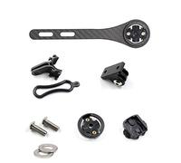 ESEN SP Supporto per Manubrio Integrato per Computer MTB, Adatto per Garmin Edge (Tipo 200, 500, 510, 800, 810 e 1000), Bryton GPS e Computer Mount Series, Nero Opaco/Lucido (Opaco)