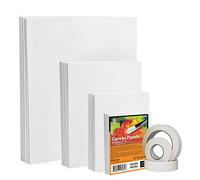 ESENG® Tele Set-32 pezzi, Multisize (A3｜A4｜A5｜A6) 100% cotone, Canvas Panel, Pannello di Tela, tavola da pittura per acrilica, olio, tempera e gouache