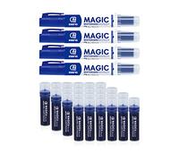 ESENG Whiteboard Marker Magic WM-218 (4 pennarelli + 24 cartucce, blu)