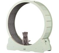ESERCIERO Ruota per Gatti per Gatti Interni, Ruota da Corsa per Gatti, Ruota del Tapis roulant di Gatti con Cuscinetti di spinto sostituibili, meccanismo di bloccaggio, rulli silenziosi e RU