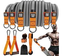Esercise Bands, Pull Up Assistance Set, 11,81 pollici Adjustable Opposition with No Slip Design and Ankle Straps, Heavy Duty Fitness Gear for Strength, Training & Hand Workout Use