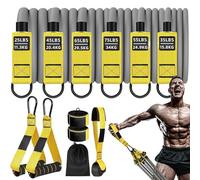 Esercise Bands, Pull Up Assistance Set, 11,81 pollici Adjustable Opposition with No Slip Design and Ankle Straps, Heavy Duty Fitness Gear for Strength, Training & Hand Workout Use