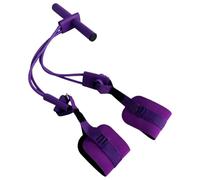 Esercise Bands with Handles - Pedal Resistance Rope, Addominal Trainer | 63 x 23 x 8 cm | 4 tubi non slip TPE Resistance | Sit-Up Assist - Pedal Band For Home Gym, Office, Dorm, Travel, Full Body