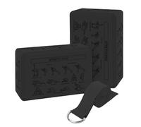 Esercise Block Set Of 2 | Soft non Slip Portable Yoga Bricks For Women and Men | Ideal For Pilates Meditation Stretching Balance Flexibility Training At Home Studio Oro Palestra