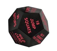 Esercise Dice, 12-Sided Workout Cube, Fun Small Gym Equipment for Women Men | Fitness accessory, exercise dice, 12-sided workout cube, fun small gym equipment for organized squats and training setups