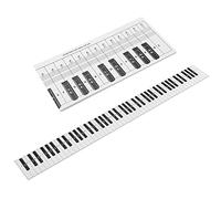 Esercitati con la Tastiera del Pianoforte Tabella delle Note 88 Tasti Tabella di Confronto degli Esercizi Carta Patinata Portatile Impermeabile per Dietro i Tasti del Pianoforte