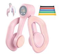 Esercitatore interno coscia da donna con 5 fasce di resistenza, dispositivi per esercizi per pavimento pelvico con contatore display, allenamento per anca regolabile, per riabilitazione post-partum