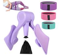 Esercitatore per cosce a 360° per donne con 3 fasce di resistenza, per allenare fianchi e pelvici con imbottitura in schiuma per una tonificazione mirata