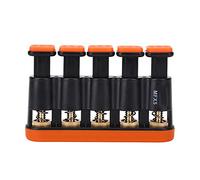 Esercitatore per Dita 3-8,5 Lb Grip Trainer Rinforzante 5 Tasti a Pressione Chitarra Principiante Mano Forza delle Dita Tensione Variabile Ginnico Grip Trainer per Chitarra Piano (Arancia)