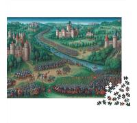 Eserciti medievali|Battaglia nella valle| Puzzle Divertenti Per Tutta La Famiglia 1000pcs (75x50cm) Adulti