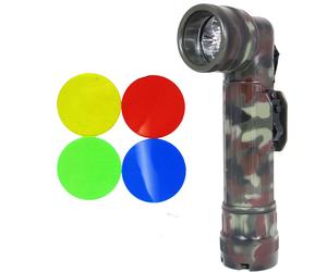 Esercito Flecktarn Camo ad Angolo Retto TL-122 Torcia WW2 Grande Militare LED