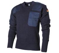 Esercito Tedesco Bw Marino Luftwaffe Felpa Esterno Maglione Blu Tgl 58