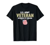 Esercito Veterano Bandiera Americana Difensore della libertà Maglietta