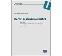 Esercizi di analisi matematica. Vol. 2: Funzioni di più variabili ed equazioni differenziali.