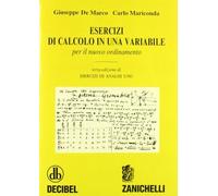 Esercizi di calcolo in una variabile. Per il nuovo ordinamento