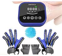 Esercizi per le mani Guanti da massaggio intelligenti Ictus Emiplegia Riabilitazione Mano Funzione Robot Guanti Riabilitazione Allenamento Guanto Cura delle Stecche per le dita(Left right hand XL)