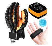 Esercizi per le mani Guanti for robot for riabilitazione 8 livelli regolabili Ictus Emiplegia Infarto Attrezzatura for l'allenamento delle mani Esercitatore for le Stecche per le dita(Left hand,Small)