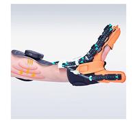 Esercizi per le mani Guanti robot for riabilitazione intelligente Ogni manica for dito ha un supporto sensore preciso Massaggio a impulsi a bassa frequenza Allenamento manuale Stecche per le dita(Left