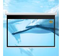 Esercizio di proiezione Manual Pull Down HD Projector Screen Auto Locking White 60 & 72 inch 4:3 & 16:9(72 Inch 16:9)
