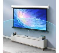 Esercizio di proiezione Manual Pull Down Projector Screen 60 & 72 Inch Auto Locking 4:3 16:9 HD Wall Ceiling Mount(60 Inch 16:9)