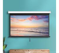 Esercizio di proiezione Manual Pull Down Projector Screen 60-72 Inch In 4:3 And 16:9 Auto-Locking Indoor Outdoor(72 Inch 16:9)