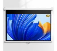 Esercizio di proiezione Manual Pull Down Projector Screen 60 and 72 Inch 16:9 And 4:3 White Wall Ceiling Mounted(72 Inch 16:9)