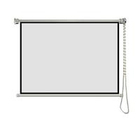 Esercizio di proiezione Manual Pull Down Projector Screen White Multiple Sizes 16:9 4:3 Wall Ceiling Mounted For Indoor Outdoor(40 Inch 4:3)