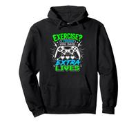 Esercizio? I Thought You Said Extra Lives Funny Gaming Felpa con Cappuccio