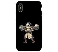 Esercizio medico della peste medievale grafica di allenamento storico Custodia per iPhone X/XS