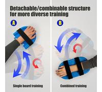 Esercizio per le braccia, skateboard, braccia, spalle, mano, cuffia dei