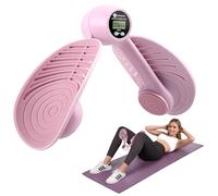Esercizio per le cosce, Esercizio per il pavimento pelvico con contatore intelligente, Equipaggiamento fitness a casa, angolo di intensità regolabile tramite rotazione a 360° (Pink)
