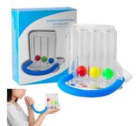 Esercizio Respiratorio per Polmoni,Esercitatore per la Respirazione,Ginnastica Respiratoria,Esercitatore Respiratorio,Spirometro Incentivante con 3 Palline,Per logopedia e funzione polmonare
