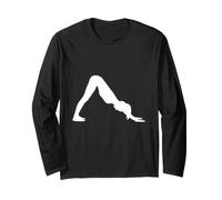 Esercizio Yoga Cane Che Guarda Verso Il Basso Maglia a Manica