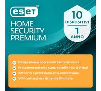 ESET HOME Security Premium 2026 10 dispositivi 1 anno Firewall VPN Crittofgrafia