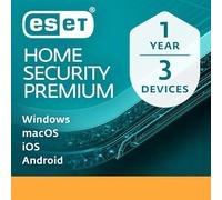 ESET HOME Security Premium 2026 | 3 Devices | 1 Year | Antivirus, Firewall, VPN, Safe Banking, Safe Browsing, Webcam Protection, Secure Data, ESET Folder Guard | Activation Code by Post