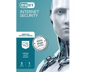 ESET Internet Security 3 User (Code in a Box). Für Windows 7/8/10/11/MAC/Android