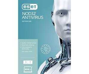 ESET NOD32 Antivirus 2019 Edition 3 User (FFP). Für Windows Vista/7/8/10/MAC/Linux