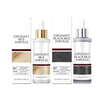 Esfoliante al Riso Bianco e Nero, Set di Fiale Duo Glow Rice, Gel Peeling Viso per la Rimozione delle Morte, Idratante e Pori Ridotti per Tutti i Tipi di Pelle (C)