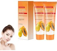 Esfoliante profondo schiarente alla papaya, Gel esfoliante esfoliante illuminante alla papaya, Pulizia profonda e illuminante della pelle