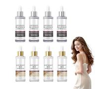 Esfoliante Riso Bianco e Nero - Soluzione Peeling Delicata per Viso e Corpo - Fiala di Riso Duo con Scrub Morbido - Minimizzatore Idratante dei Pori per tutti i Tipi di Pelle, 100ml (8 bottiglie)