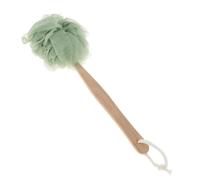 Esfoliante scrubber per la doccia con manico lungo in legno da 14,2 pollici