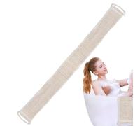 Esfoliante un marciapiede per scrub - Extra lungo 31,5 pollici Stretch Body Tornle, Doccia Back Brurner con maniglie di tiro, Taft di pulizia della pelle assorbente per pulizia profonda,