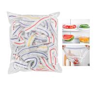 Esforzarse 100 Pezzi Coperchio Ciotola in Plastica, Sacchetti di Conservazione Freschi, Coperchi in Plastica Morbida Ciotole, per La Protezione della Freschezza delle Verdure o per Casa