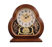 ESGT Orologi da Mensola, Orologio da Tavolo Vintage con Movimento Silenzioso, a Batteria, Orologi da Mensola per Mensola del Camino, Ufficio, Scrivania, Mensola E Decorazioni per La Casa