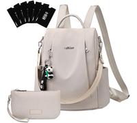 Eshow Zaino Da Donna Antifurto, Zainetto Multifunzionale, Borsa Casual ed Moda per Viaggio, Scuola, Lavoro, Shopping, Visite e Università