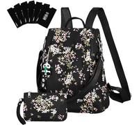 Eshow Zaino Da Donna Antifurto, Zainetto Multifunzionale, Borsa Casual ed Moda per Viaggio, Scuola, Lavoro, Shopping, Visite e Università