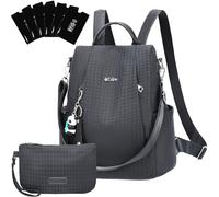 Eshow Zaino Da Donna Antifurto, Zainetto Multifunzionale, Borsa Casual ed Moda per Viaggio, Scuola, Lavoro, Shopping, Visite e Università