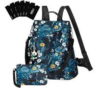Eshow Zaino Da Donna Antifurto, Zainetto Multifunzionale, Borsa Casual ed Moda per Viaggio, Scuola, Lavoro, Shopping, Visite e Università